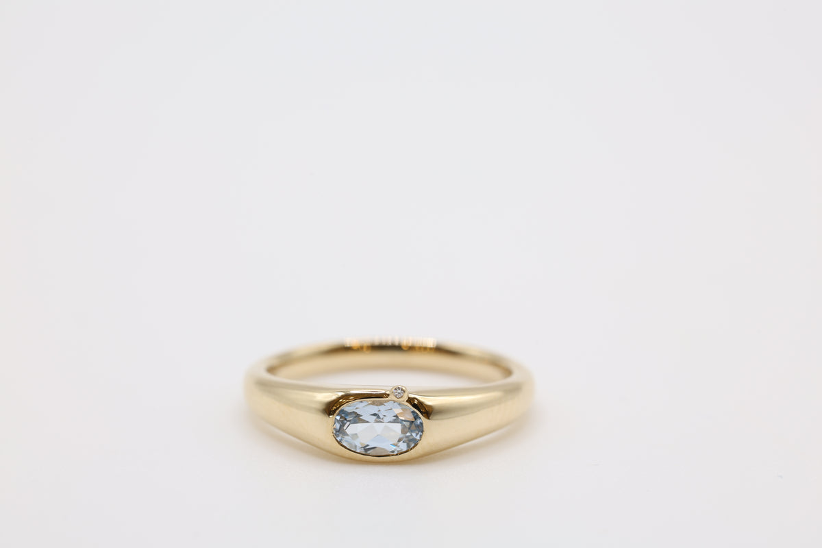 Nishani March Birthstone Ring