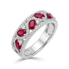 Colored Stone Rings- Womens RUBY