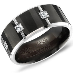 Diamond Wedding Bands - Men's