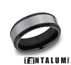 Precious Metal (No Stones) Wedding Bands  -  Men's