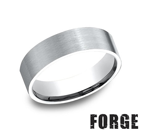 Precious Metal (No Stones) Wedding Bands  -  Men's