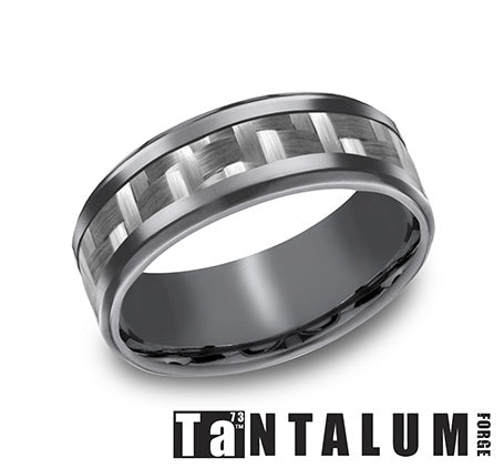 Precious Metal (No Stones) Wedding Bands  -  Men's