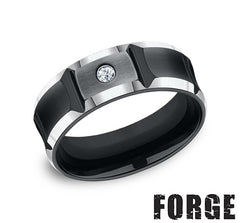 Diamond Wedding Bands - Men's