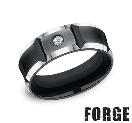 Diamond Wedding Bands - Men's