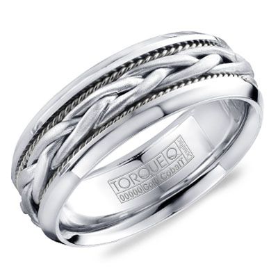 Precious Metal (No Stones) Wedding Bands  -  Men's