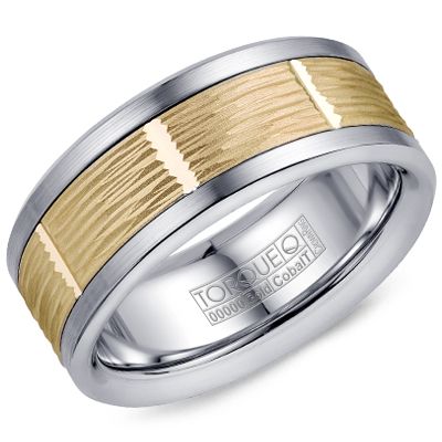 Precious Metal (No Stones) Wedding Bands  -  Men's