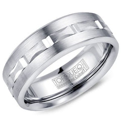 Precious Metal (No Stones) Wedding Bands  -  Men's