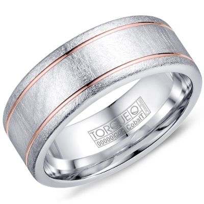 Precious Metal (No Stones) Wedding Bands  -  Men's