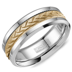 Precious Metal (No Stones) Wedding Bands  -  Men's