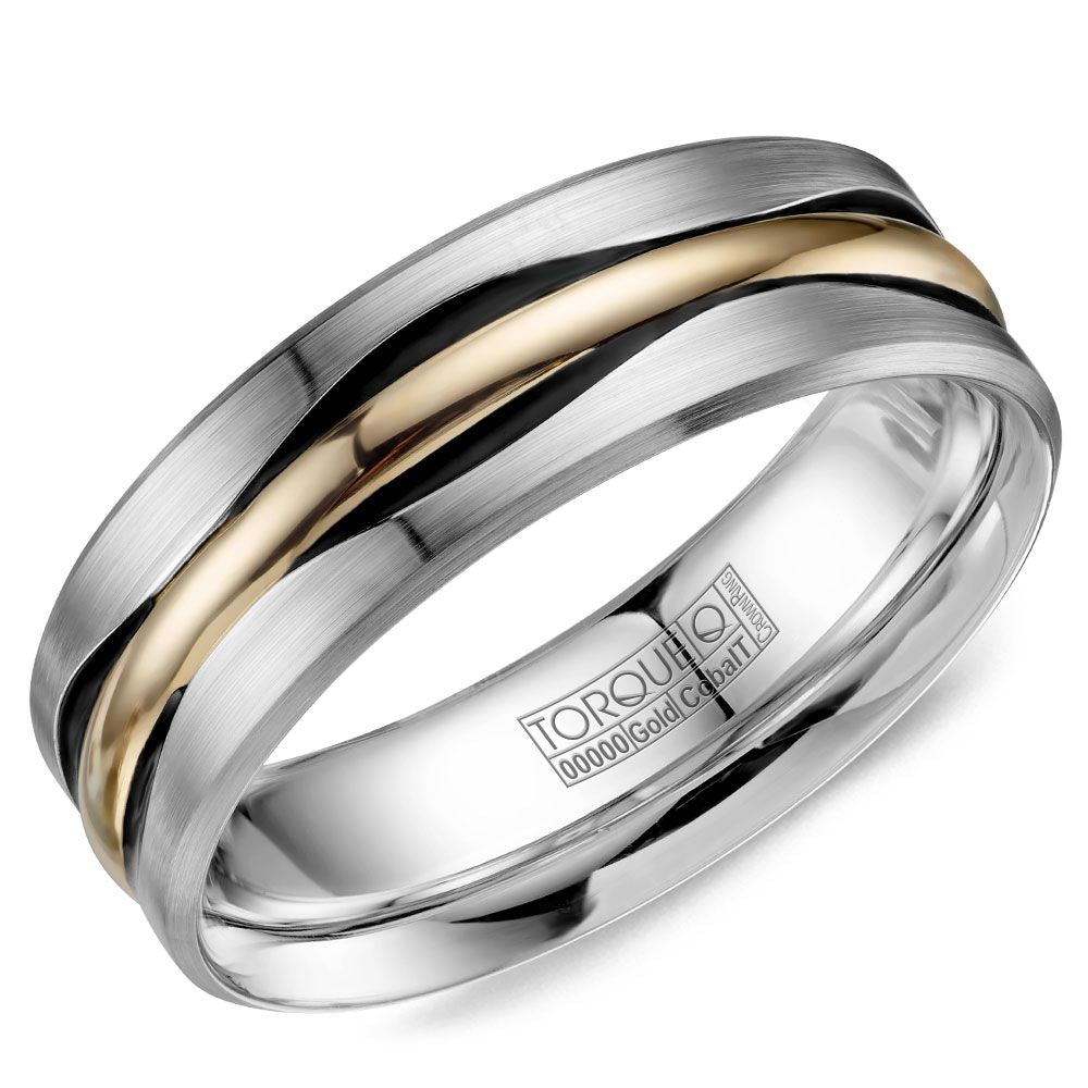 Precious Metal (No Stones) Wedding Bands  -  Men's