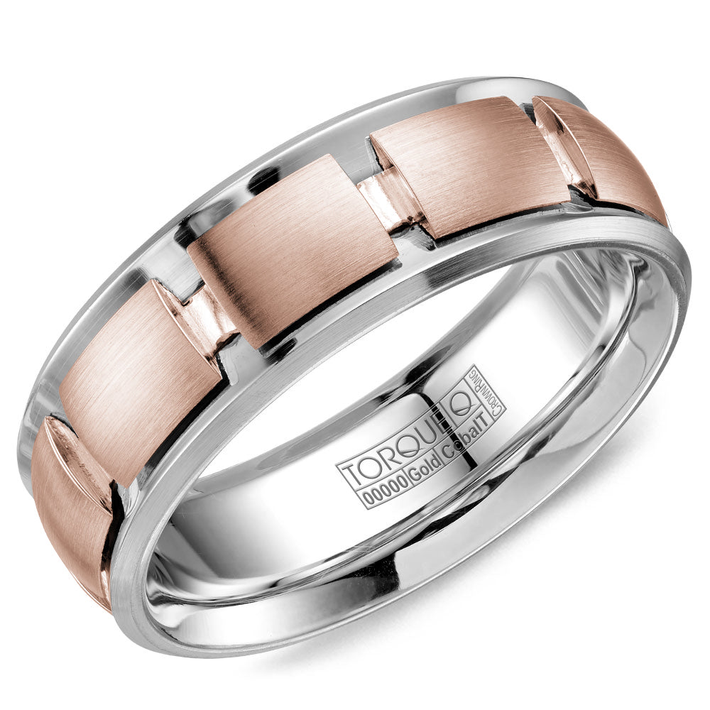 Precious Metal (No Stones) Wedding Bands  -  Men's