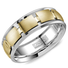 Precious Metal (No Stones) Wedding Bands  -  Men's