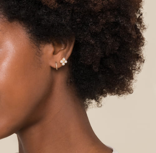 Precious Metal (No Stones) Earrings