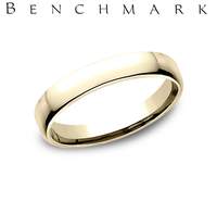 Precious Metal (No Stones) Wedding Bands  -  Men's