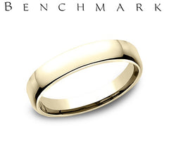 Precious Metal (No Stones) Wedding Bands  -  Men's