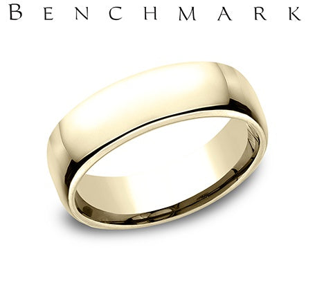 Precious Metal (No Stones) Wedding Bands  -  Men's