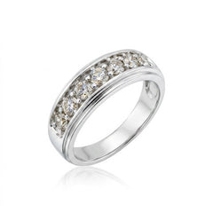 Diamond Wedding Bands - Men's