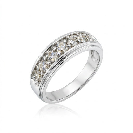 Diamond Wedding Bands - Men's