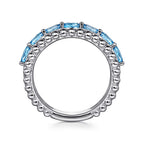 Colored Stone Rings  -  Women's