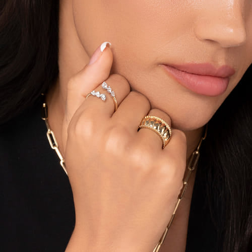 Precious Metal (No Stones) Fashion Rings - Women's