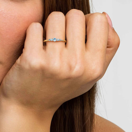 Colored Stone Rings  -  Women's
