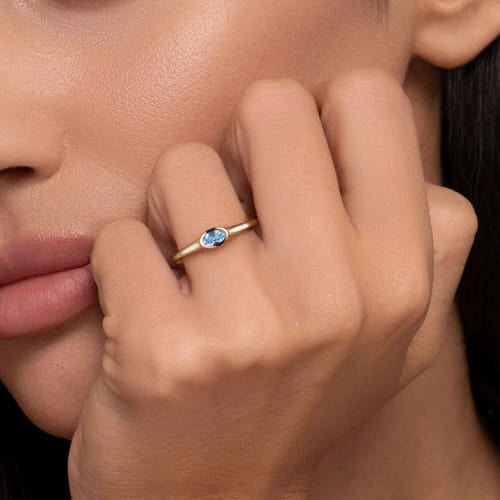 Colored Stone Rings  -  Women's