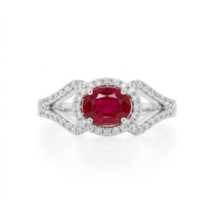 Colored Stone Rings- Womens RUBY