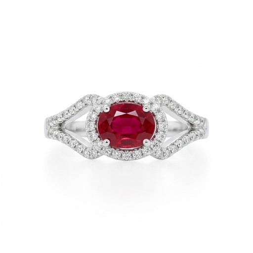 Colored Stone Rings- Womens RUBY