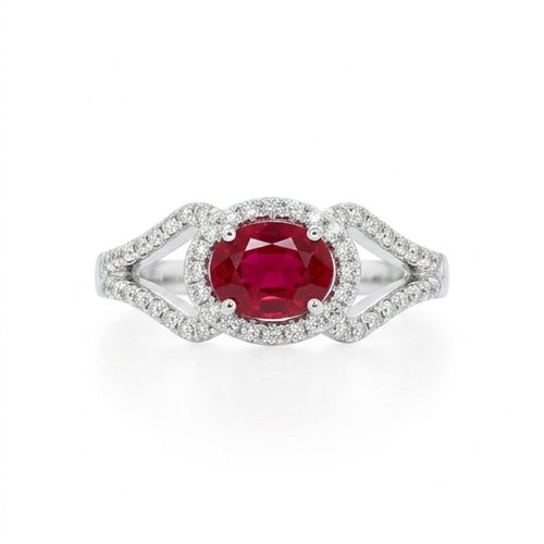 Colored Stone Rings- Womens RUBY