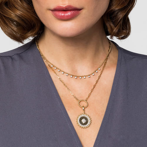 Precious Metal (No Stones) Necklaces