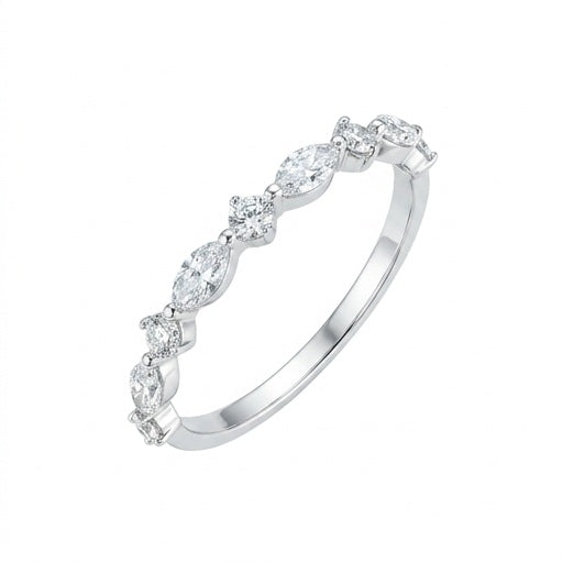Diamond Wedding Bands  -  Women's