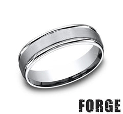 Precious Metal (No Stones) Wedding Bands  -  Men's