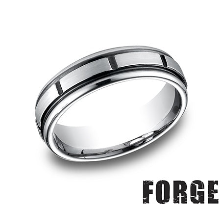 Precious Metal (No Stones) Wedding Bands  -  Men's