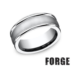 Precious Metal (No Stones) Wedding Bands  -  Men's