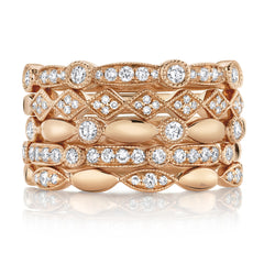 Diamond Wedding Bands  -  Women's